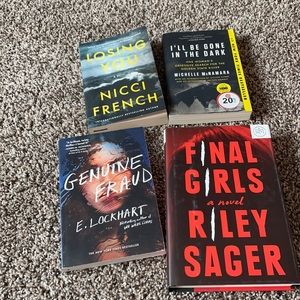 BOTM lot of 4–final girls, I’ll be gone in the dark, genuine fraud, losing you